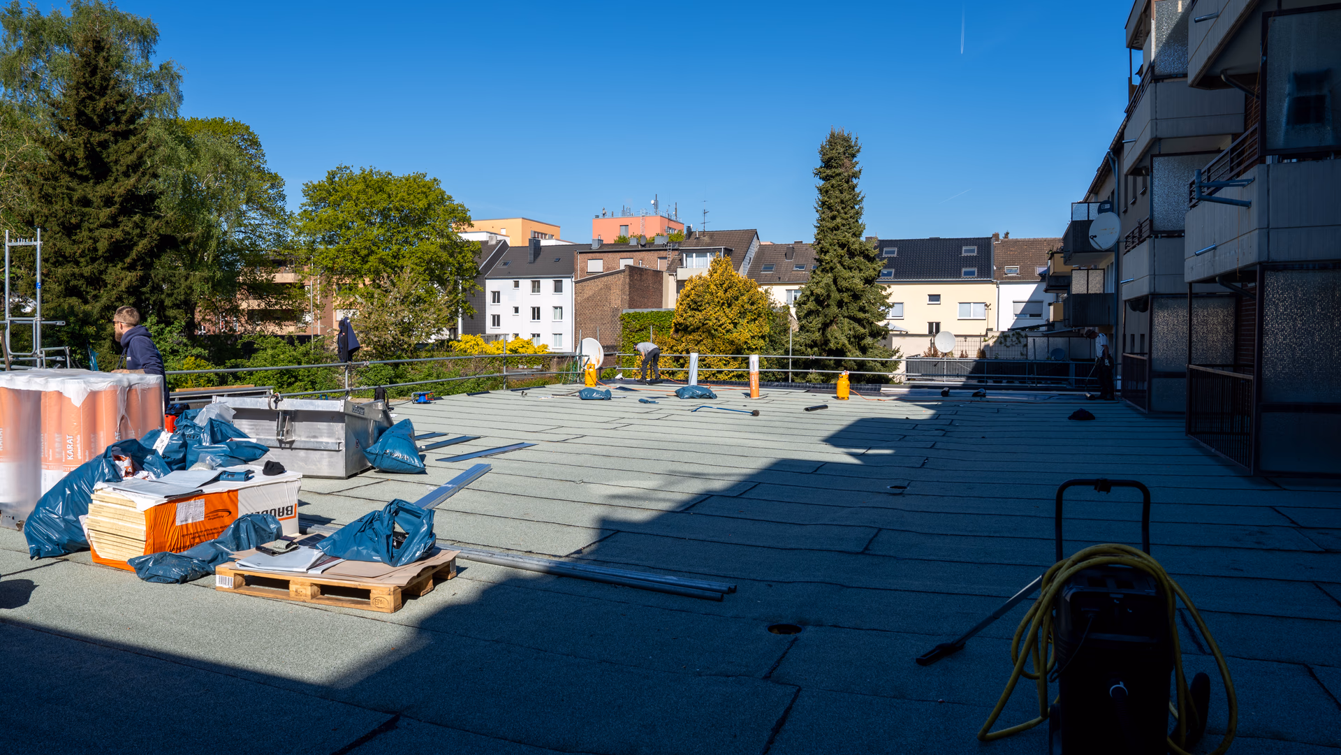 Flachdach Erweiterung