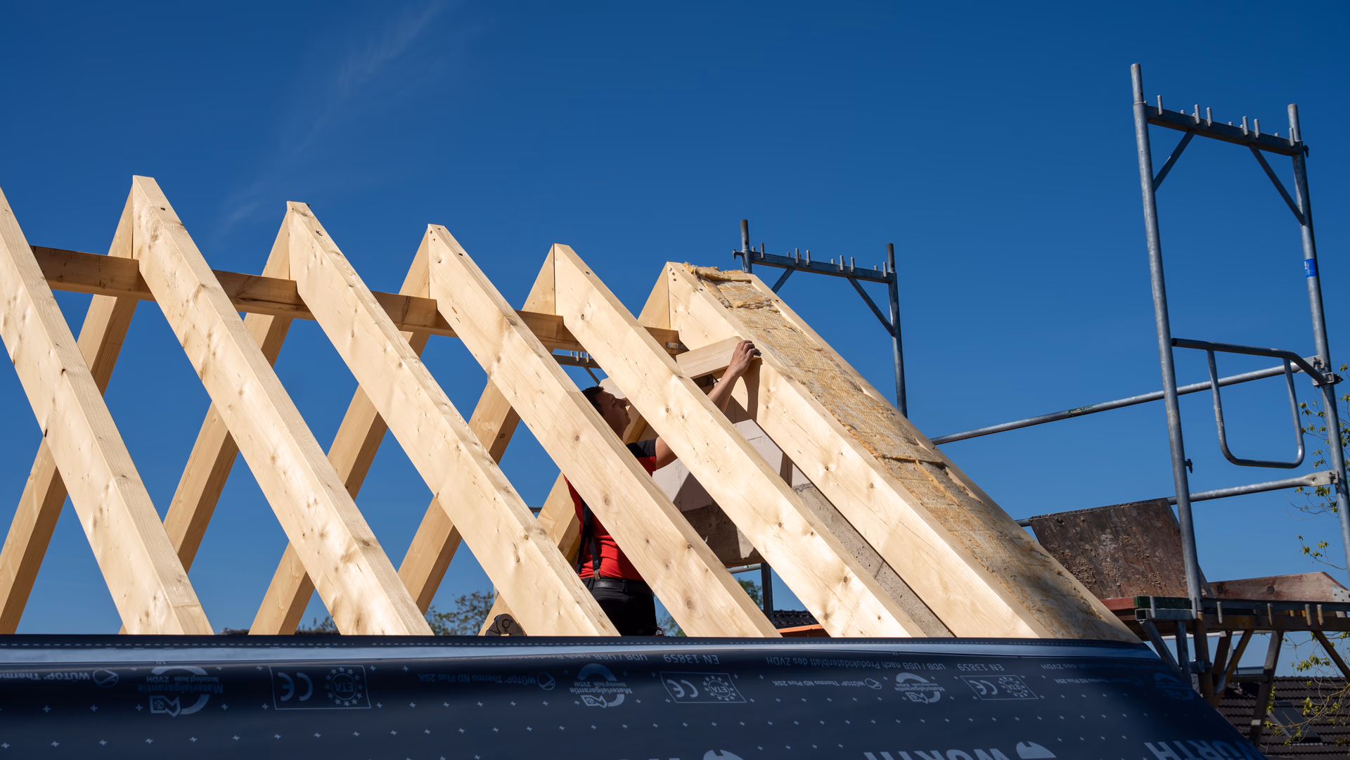 Steildach Holzkonstruktion